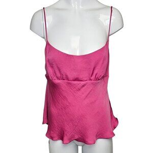 Free People Intimately Free Open Back Silky Pink Tank Size  Large